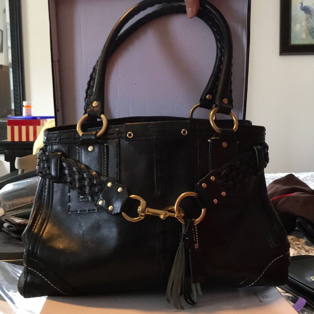 ORIGINAL Coach shoulder bag leather!